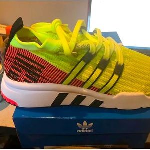 Adidas EQT supported adv glow yellow SIZE 11 In new condition